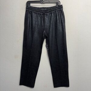 Liverpool Black Crackle Pull On Ankle Trouser Pants Women’s Size Medium